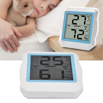   Digital Thermometer and Hygrometer with Magnetic Back and Stand, Large LCD Display, Temperature and Humidity Monitor for Indoor and Home Use