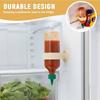 No Drop Left Behind Silicone Bottle Holder Wall Mounted with Suction Cup Condiment Bottles Organizer Space-Saving