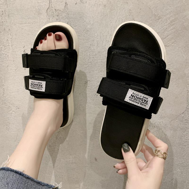 2025 Trendy Men s Non-slip Single Strap Slippers - Korean Style Beach Sandals L (39-40)