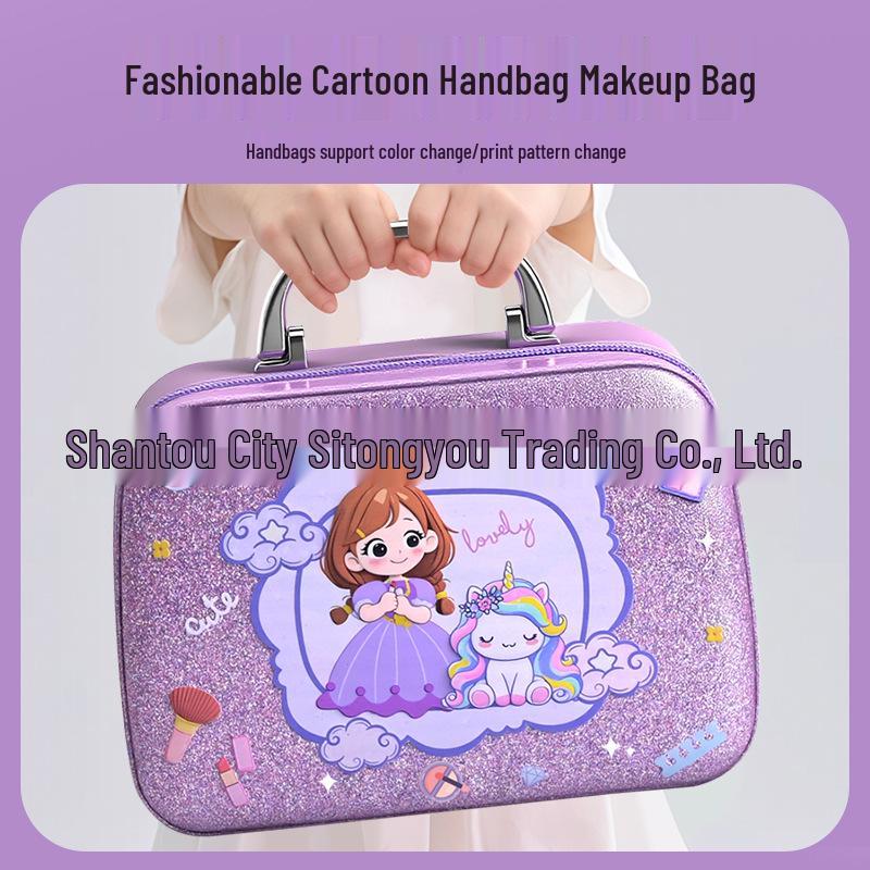 Tocador de Juguete para Niñas con Maquillaje y Joyas, Incluye Bolso de Princesa