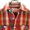 marka made in Japan Check Pattern Long sleeve Flannel shirt 1 vermilion Women Used