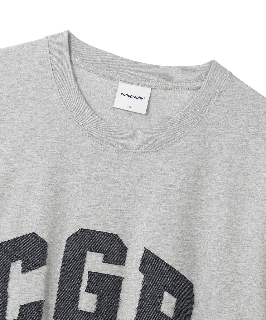 CGP Cgp Arch Logo Extra Oversized Short Sleeve T-Shirt - Dark Grey