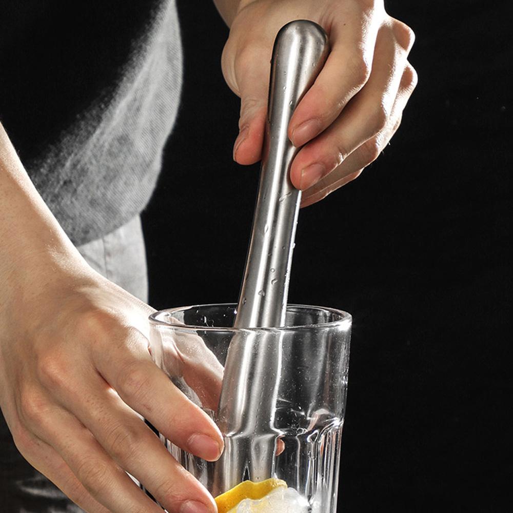 Steel Drink Barware Ice Crusher Crushed Crushing Hammer Wine Mixing Stick Cocktail Muddler Bar Tool