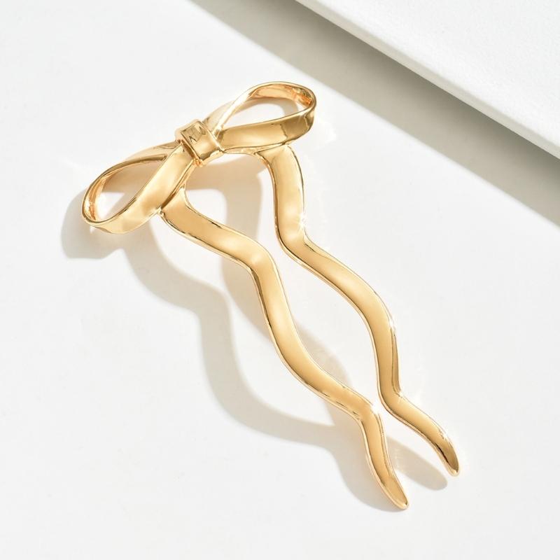 Large Shape Hair Pin Women Bows Styles Hair Sticks Vintage Stylish Hair Bun for Modern Outfits