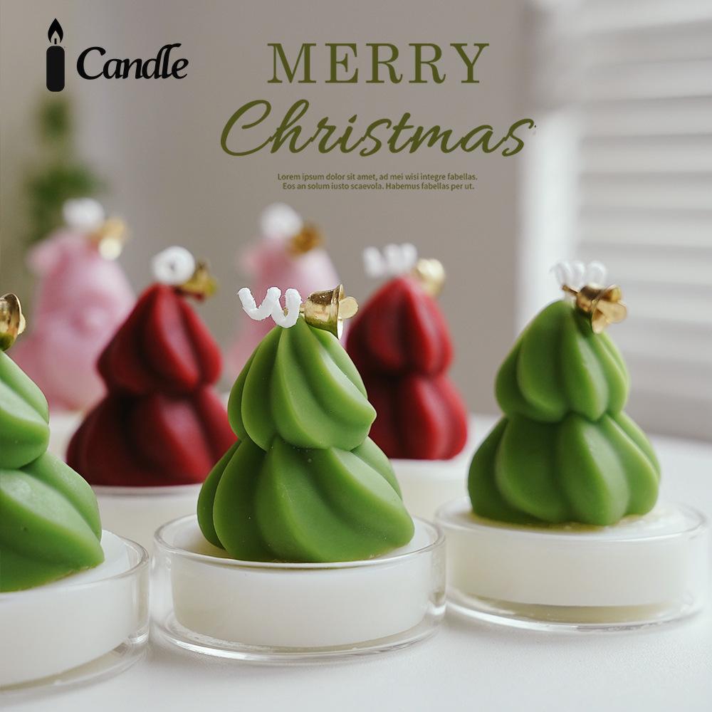 Christmas scented candle mini Christmas tree fragrance gift souvenir cup wax decoration ornament