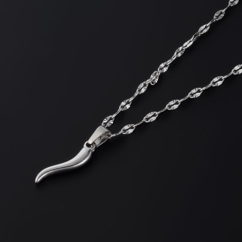 1Pc Stainless Steel Vintage Lucky Horn Cornicello Pepper Pendant Necklaces Gothic Italian Chilli Aesthetic Collares Jewelry