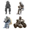 3D Printed Sitting Skeleton Statue Halloween Indoor Decor Figurines Mini Skull Figurine Home