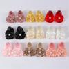 Baby Pearl Bow Solid Color Floor Socks Newborn Infant Knitted Breathable Socks Sweet Cute Girls Princess Children Birthday Gifts