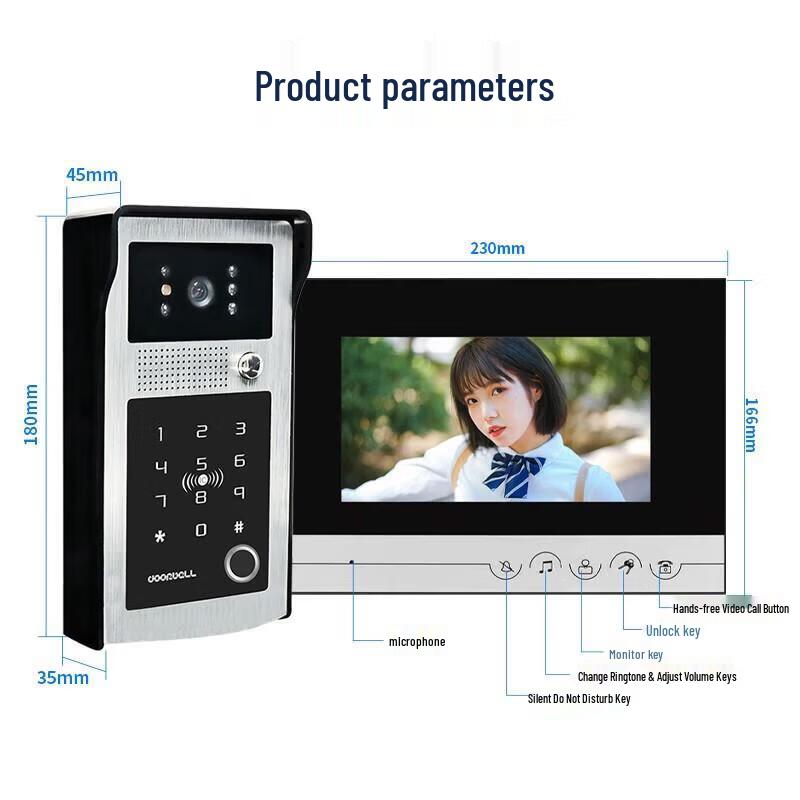 Realand KS300 Smart Visual Intercom System Indoor Unit CN plug (adapter included)
