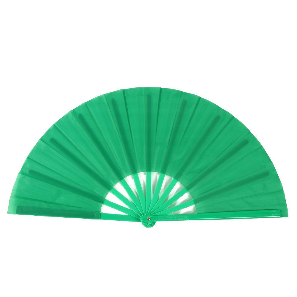 Leque dobrável de 7 polegadas de cor sólida - Acessório de performance de dança e para refrescar