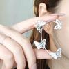 Chic Women's Zirconia Pearl Ear Cuffs - Handmade, No Piercing Needed, Luxury Niche Earrings