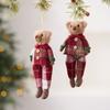 Christmas Tree Pendant Cute Bear Doll Pendant Plush Doll Christmas Ornament