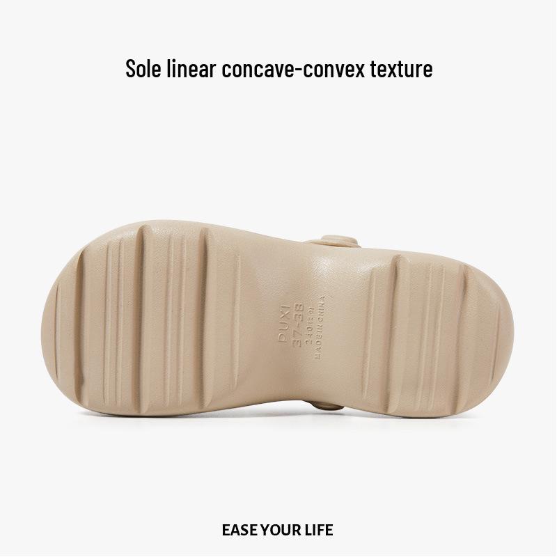 Puxi Starry Thick-Soled EVA Summer Beach Shoes - Closed-Toe Non-Slip Breathable Sandals