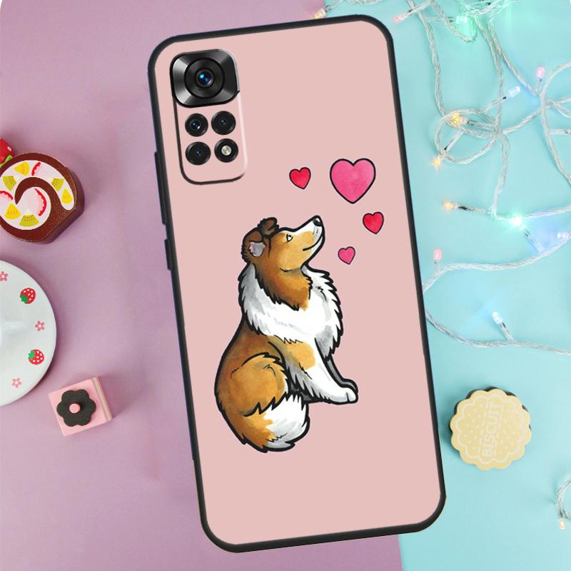 

Shetland Sheepdog Dog Case For Xiaomi Redmi Note 14 13 12 11 10 9 Pro 9S 10S 11S 12S Redmi 10C 12C 13C 14C Cover Redmi Note 10S
