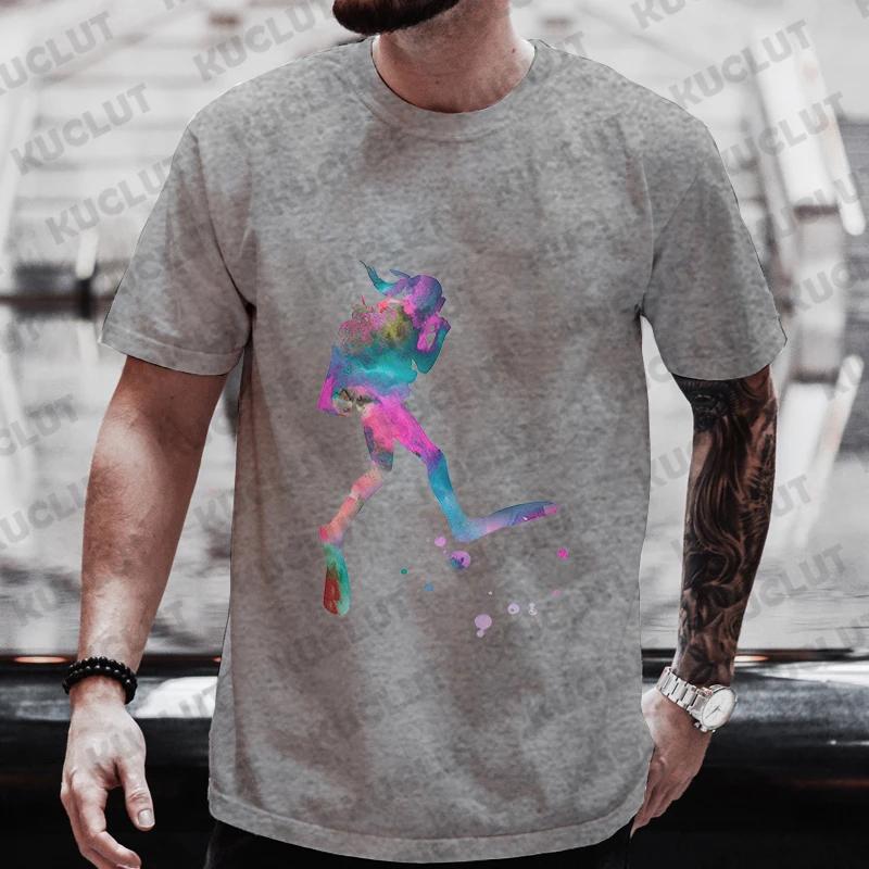 Diver 200 Bar Funny T Shirts Men Summer Harajuku Shirts Short Sleeve Streetwear Tops Oversized Clothing Scuba Diving Men Clothes