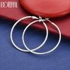 925 Sterling Silver Simple Antique Round Earrings Fashion Jewelry Evening Jewelry