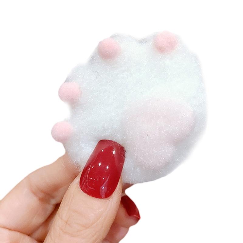 

Заколки для волос для девочки Плюшевые заколки для волос Животные Форма лапки Заколки Мультяшный дизайн Плюшевые заколки для волос для маленьких девочек 1 белый