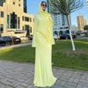 2025 Autumn Festival Europe and America Loose and Comfortable Versatile Commuter Long-sleeved Top Long Skirt Solid Color Jacket Three-piece Women's 