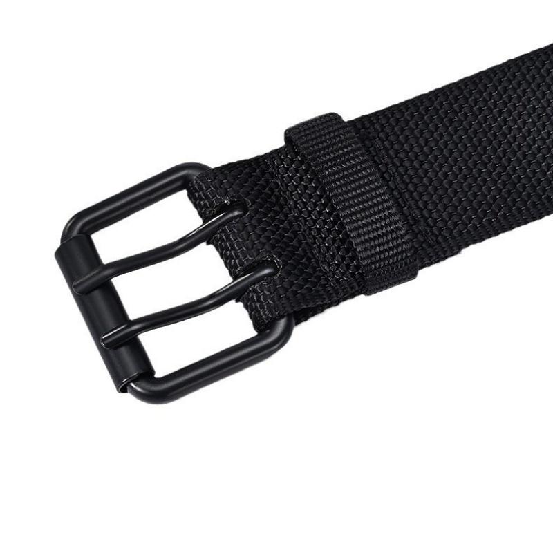 New Arrival Men's Breathable Soft Nylon Fabric Waist Belt, Durable Outdoor Daily Sport Belt with Classic Metal Pin Buckle