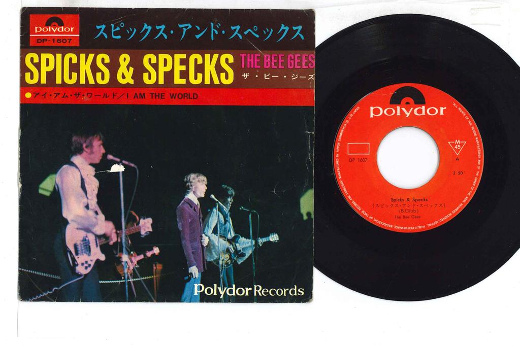 7inch Record BEE GEES - Spicks & Specks DP1607 POLYDOR 1968 Japan Pop Used