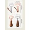 Portable Beer Bottle Opener Stainless Steel Acacia Wood Beer Bottle Opener Creative Cat Claw Vertical Cute Cap Opener 1pcs
