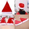 Red Short Comfortable Plush Santa Hat For Children And Adults Perfect For Holiday Celebrations