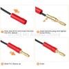 10PCS Banana Plugs Speaker Audio Connector Dual Screw Lock 24K Gold Plated HIFI Banana Connectors Jack for Sound Amplifier Wire