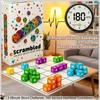 Scrambled Dice Word Game for 2-4 Players Fun Scrabble Board Games Brain Family Party Gift