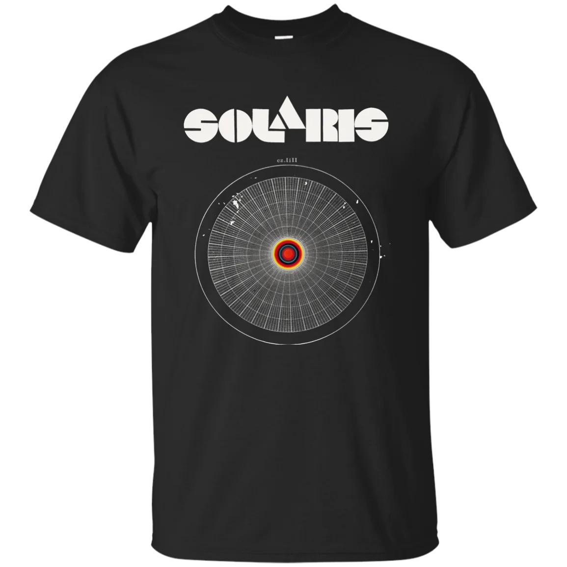Soviet Russian Solaris Andrei Tarkovsky Sci-fi Movie Poster T-Shirt 100% Cotton O-Neck Summer Short Sleeve Casual Mens T-shirt S