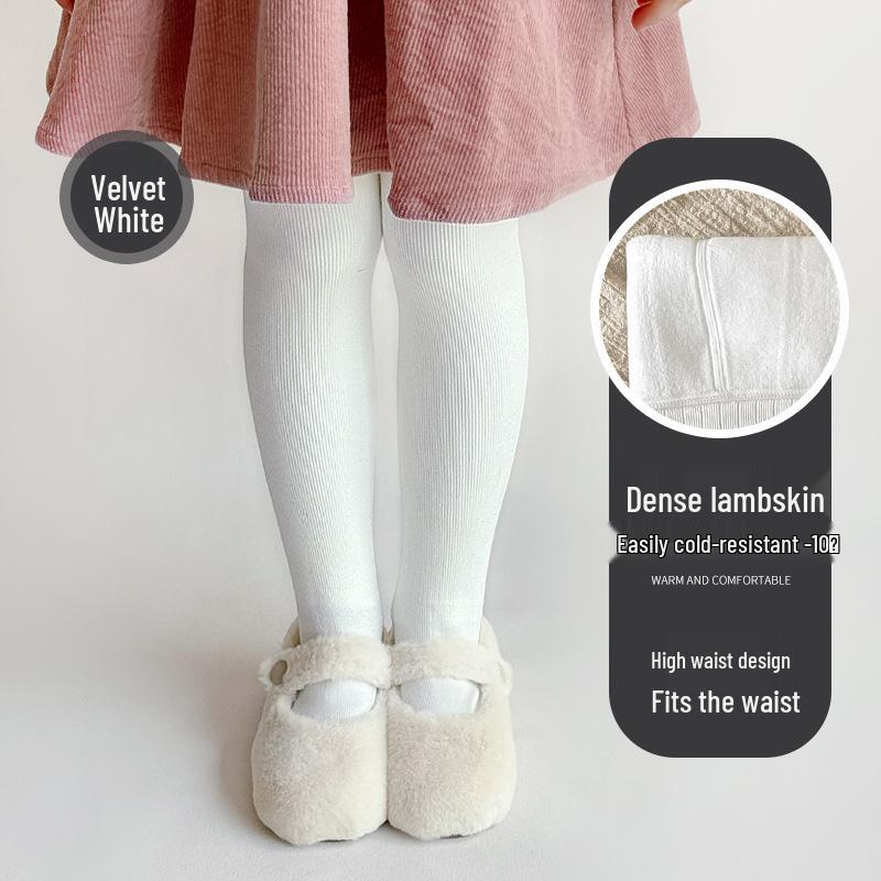 

Children s Lambswool Fleece-Lined Winter Base Layer Pants with Free Shipping M 100-115 cm