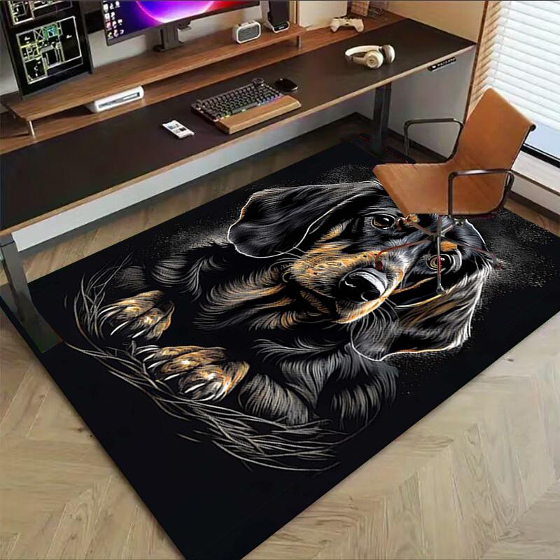 1PC Dachshund Pet Anti-slip carpet, suitable for Office, bedroomand playrooms. It can also be used as a sofa footrest cover-R33