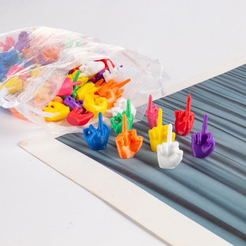 Figurina Dito Medio Stampata in 3D Molte Opzioni di Colore Decorazione Perfetta per Scrivania d'Ufficio Scherzo Divertente per Festa