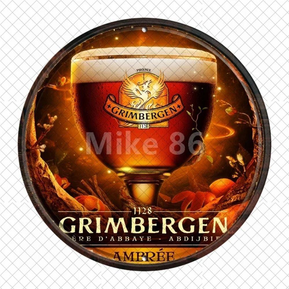 Segno in Latta Metallico Birra Decorazione Murale 20x30cm