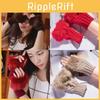 Solid Color Plush Knitted Half Finger Gloves Thickened Warmth Gifts Fashion