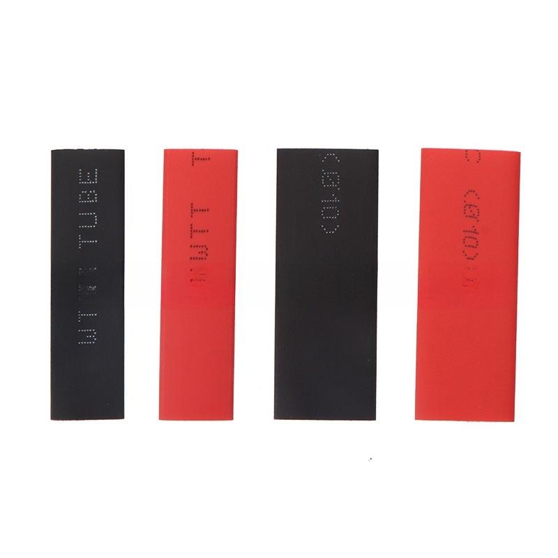 140Pcs/Box Bare Open Barrel Lugs Kit 70Pcs Cable Lugs + 70Pcs Red & Black Heat Shrink Tubing