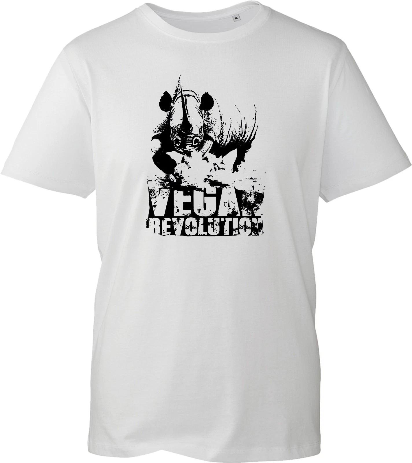 Vegan Revolution Graphic Plants Activist Slogan Unisex Men Women Gift T-Shirt S