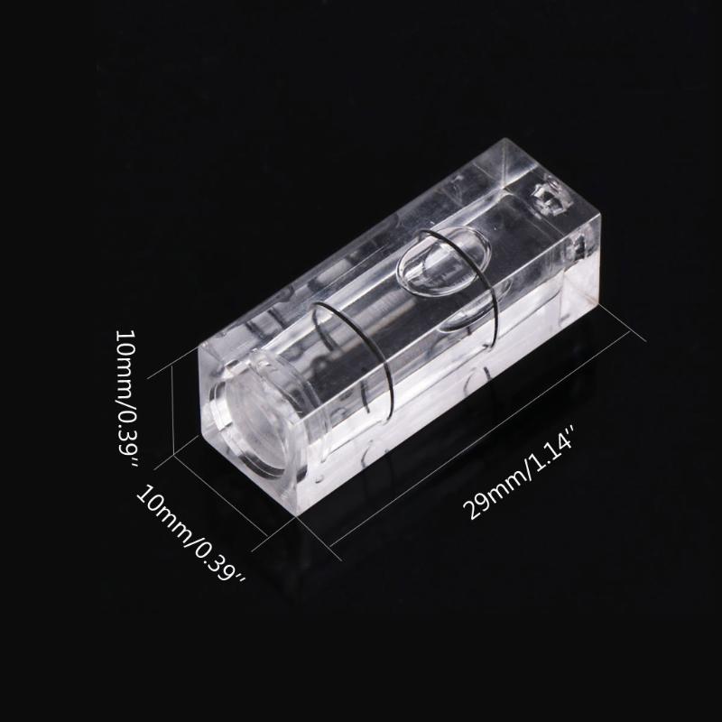 5 Pcs 10x10x29mm Universal VIAL Square Bubble Spirit Level Tripod Measuring