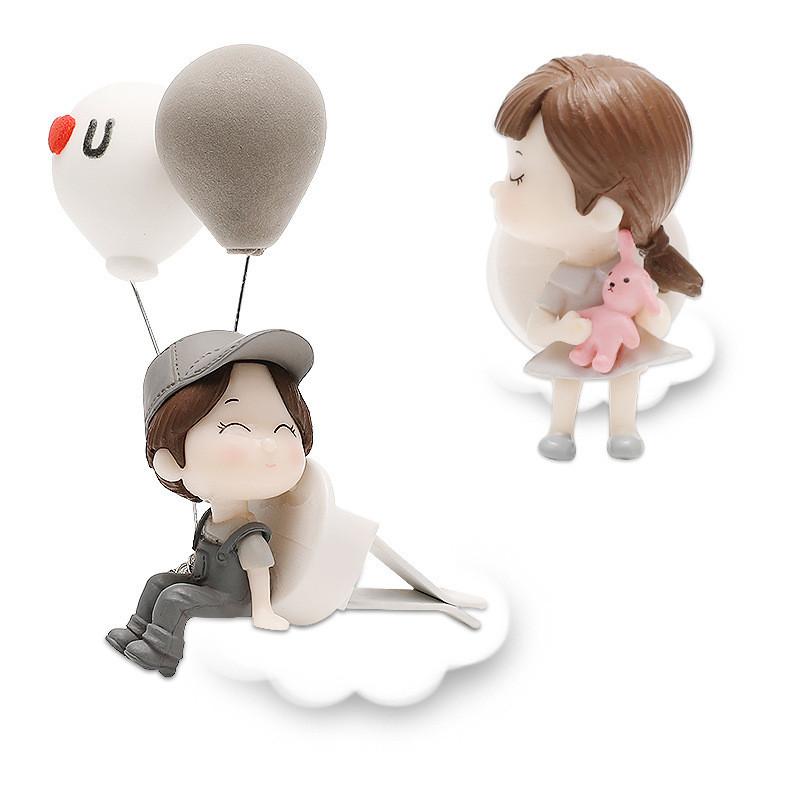 Car Air Cute Vent Clip Cartoon Aromatherapy Diffuser Couple Decoration Ball Love