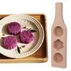 Mondkuchenform Chinesisches Traditionelles Mittherbstfest Mondkuchenform 2 Blütenform Holz Handgefertigte Form Top-Verkauf