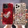 iPhone16Pro mobile phone case is suitable for 16 love xsmax rhinestone XR hemming 7plus soft SE2/6 temperament