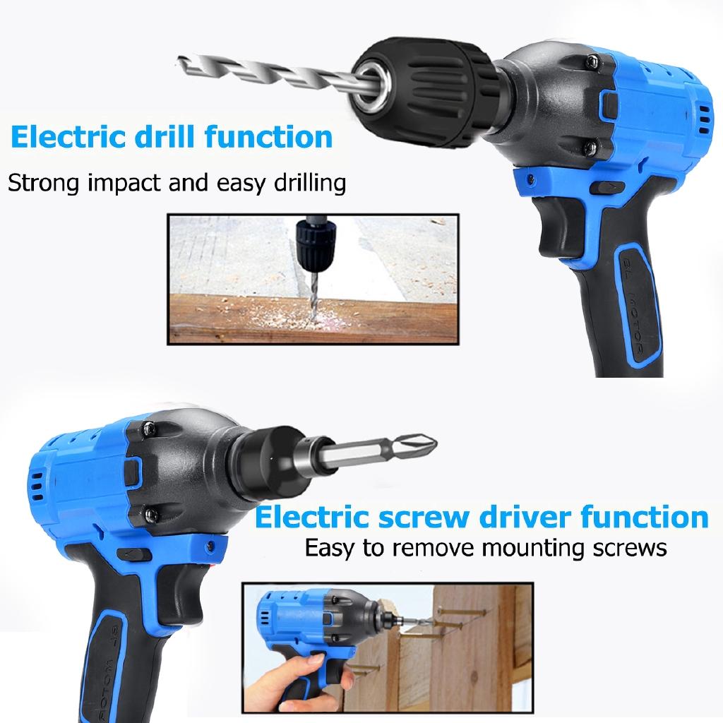 25000mah 530Nm 1/2'' Cordless Impact Wrench Power Driver Electric Wrench Socket Hand Drill Installation Power Tools New