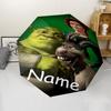 Custom Name Shrek Theme Automatic Umbrella, Lightweight & Portable, 8 Rib, Perfect for Outdoor Travel, Birthdays, Christmas, Gifts.