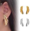 1 Pair Leaf Stud Earrings for Women, Irregular Geometric Metal Leaf Dangle Earrings, Statement Jewelry Gifts