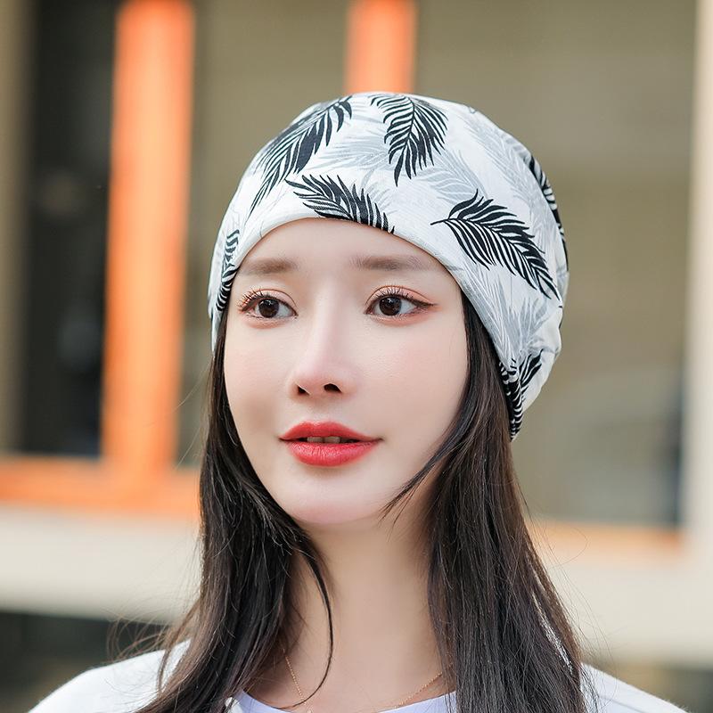Spring And Summer Package Set Turban Cap Fashion Printing Bald Head Chemotherapy Cap Thin Section Pregnant Woman Monthly Hat Women's Hat