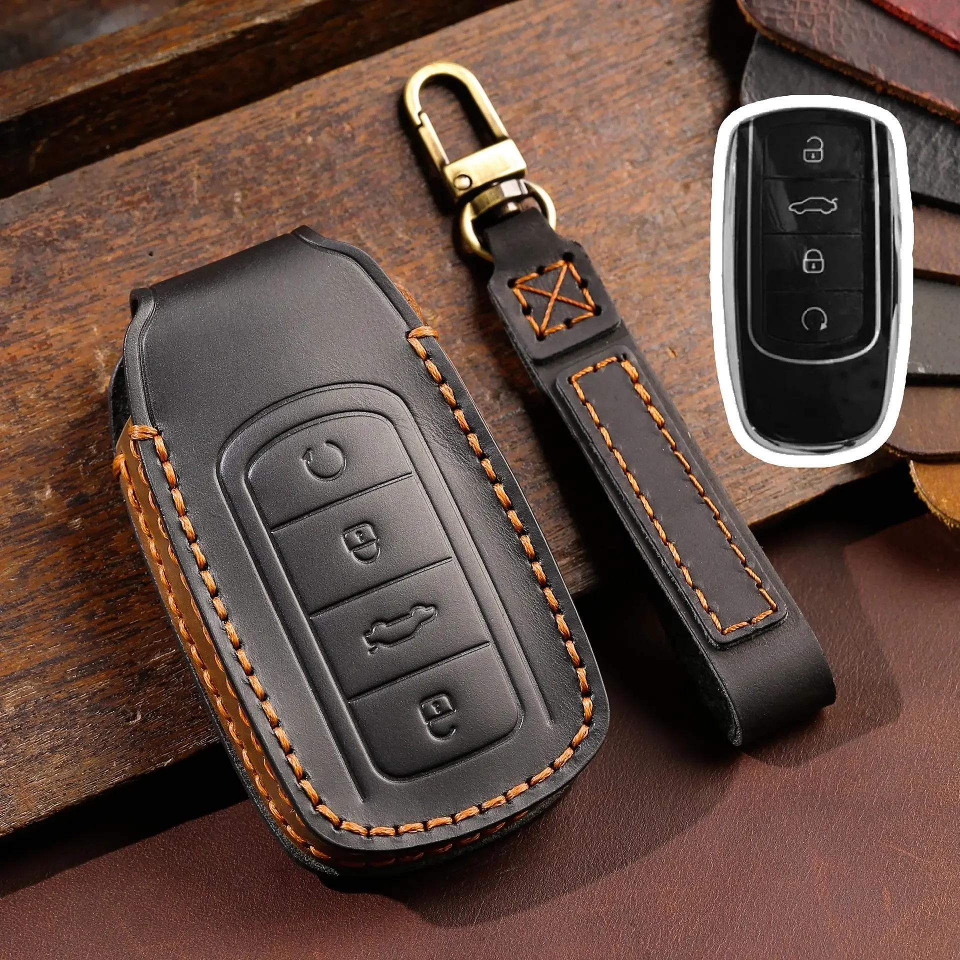 

Для Chery Tiggo 8 Pro Tiggo 8Plus New 5 Plus 7Pro Omoda Кожаный Чехол-Крышка для Автомобильного Ключа Автоаксессуары
