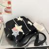 Convenient Corduroy Star Crossbody Bag with Pendant Perfect for Daily Outings