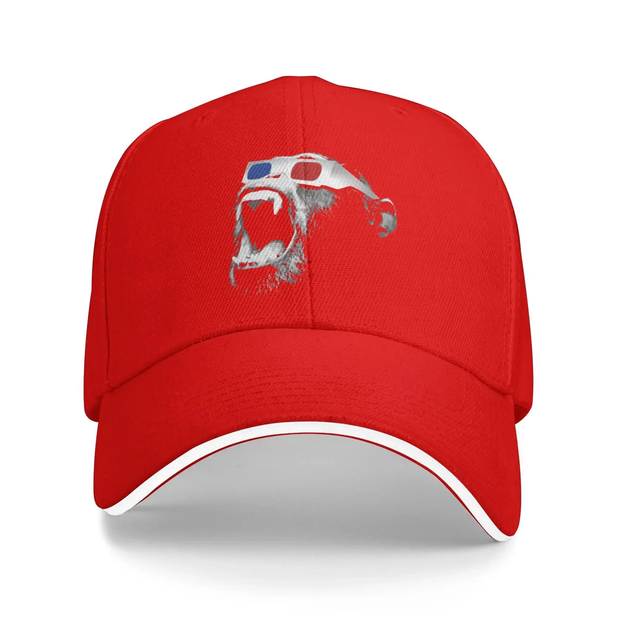 

3D Animals Sun Baseball Cap 3D Chimp Summer Casual Hip Hop Hats For Unisex Adult Running Hippie Snapback Cap One Size