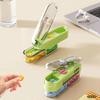Precise Cutting Portable Pill Cutter Halve/Quartering 2 In 1 Pill Splitter with 2 Compartments Dustproof Tablet Dispenser