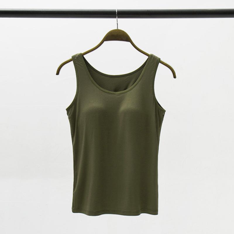 

Женская мода с мягкой майкой без стального кольца, бюстгальтер с чашками, цельное нижнее белье, нижняя рубашка XXXXL армия зеленый