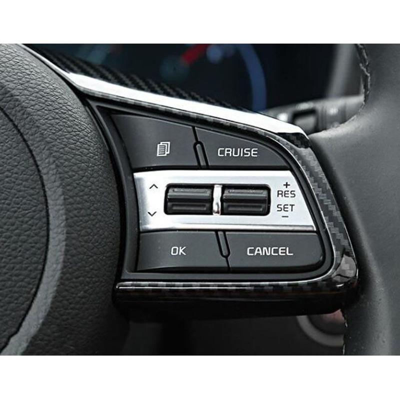 For Kia K3 Forte Cerato     Car Styling Cover Steering Wheel Bottom Interior Kit Trim Frame Lamp Hood Stick